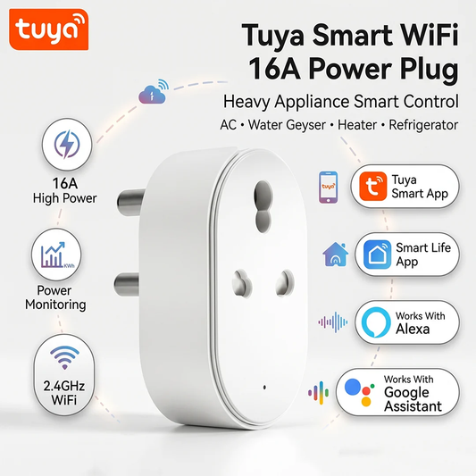 Tuya Smart WiFi 16A Power Plug with power monitoring
